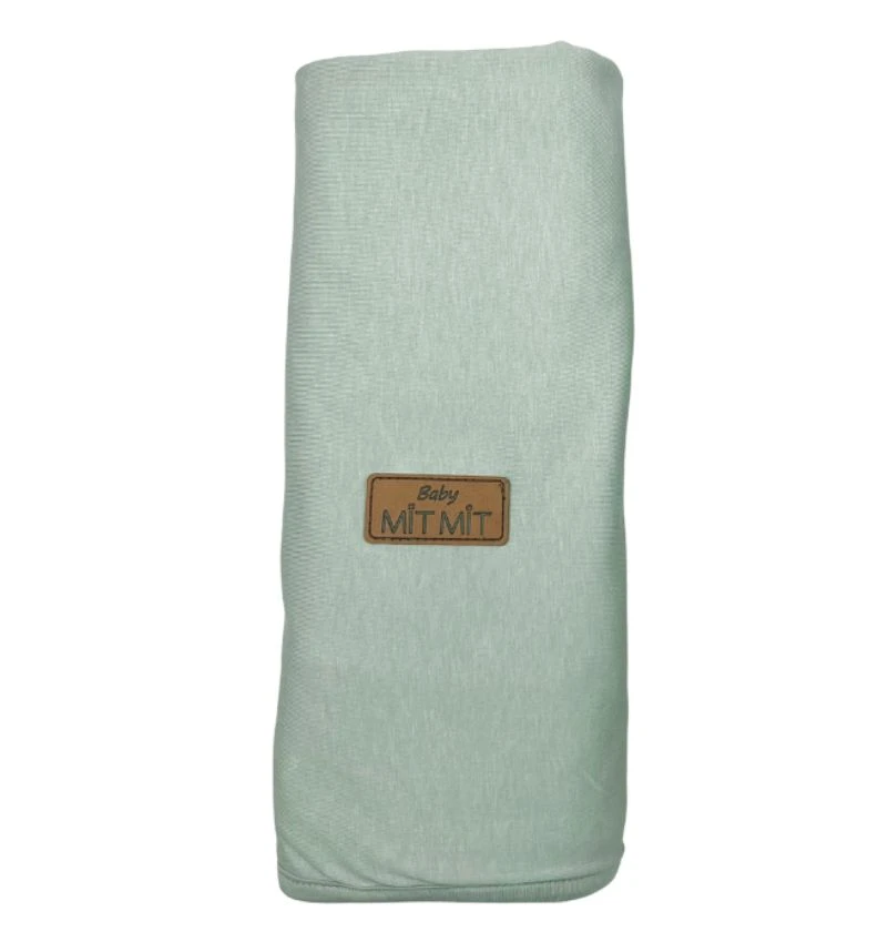 שמיכת קיץ לעריסה ולעגלה-מנטה. ניתן להוסיף שם