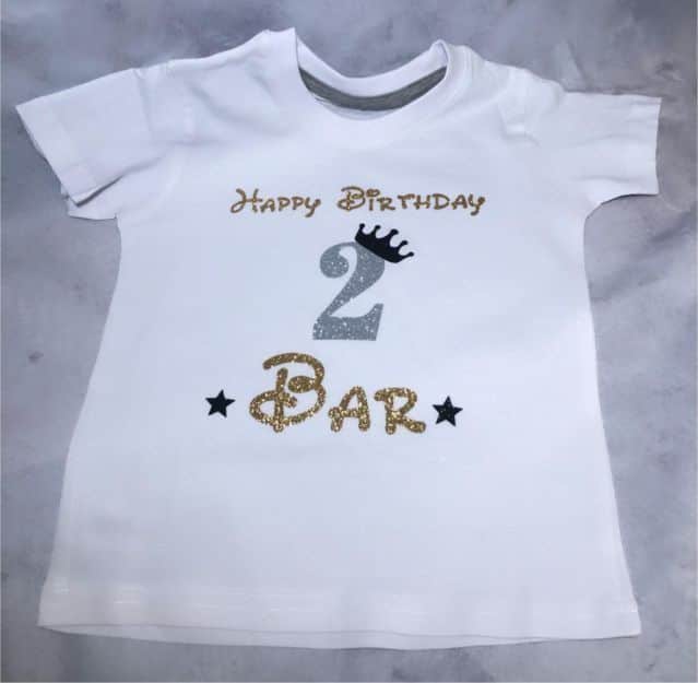 חולצה יום הולדת שנתיים