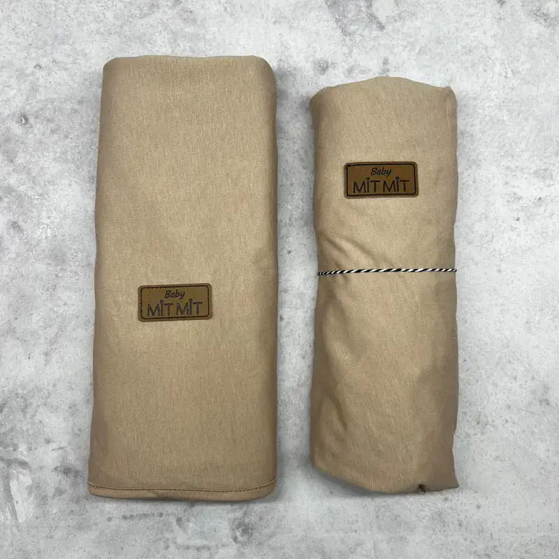 סט מצעים חום לעריסה